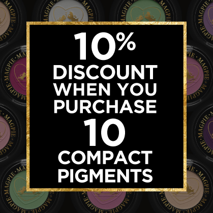 10% Off when you buy 10 Magpie Compact Pigments